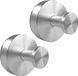 EAVY Zuignap met Haak - 2 stuks Inox Handdoekhouders - Handdoekhaakjes met Zuignap Extra Sterk – Wandhaakjes - Argent