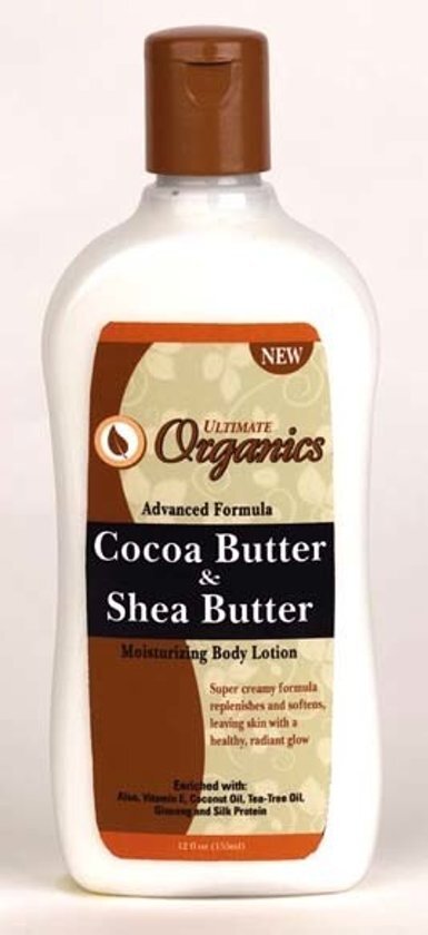 Africas Best Ultimate Organics Cocoa Butter & Shea Butter Moisturizing Lotion 355 ml