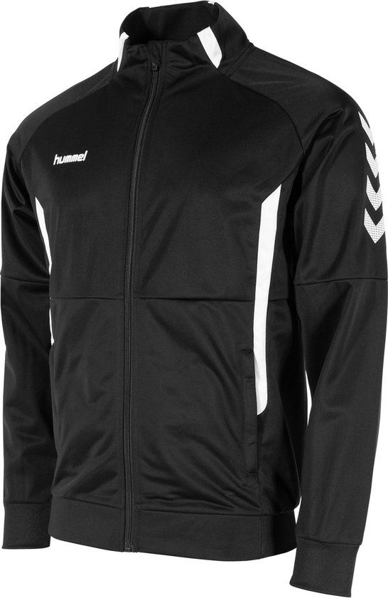 Hummel Authentic Jacket FullZip Sportjas Unisex - Zwart - Maat S