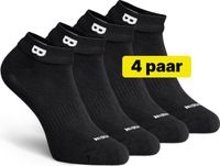 Plan-B Chaussettes basses Noir - 4 Paires - Taille 35-38