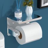 Merkloos Unyqoos Toiletrolhouder van roestvrij staal 304, zilver