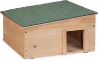 Relaxdays Egelhuis met bodem - 2 kamers - hout