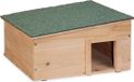 Relaxdays Egelhuis met bodem - 2 kamers - hout