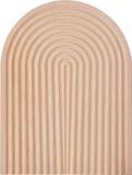 KitchenCraft Idilica Beukenhouten Snijplank, 2-in-1 Omkeerbare Snijplank en Presentatiebord met Geometrische Vorm voor Kaas, Vleeswaren en Desserts, 23 x 32cm