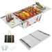 Barbecue pliable - Barbecue au charbon de bois - Pliable - Acier inoxydable - 65 x 25 x 14 cm