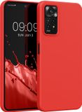 kwmobile telefoonhoesje geschikt voor Xiaomi Redmi Note 11 Pro / Note 11 Pro (5G) / Note 12 Pro (4G) - Hoesje met siliconen coating - Smartphone case in rood