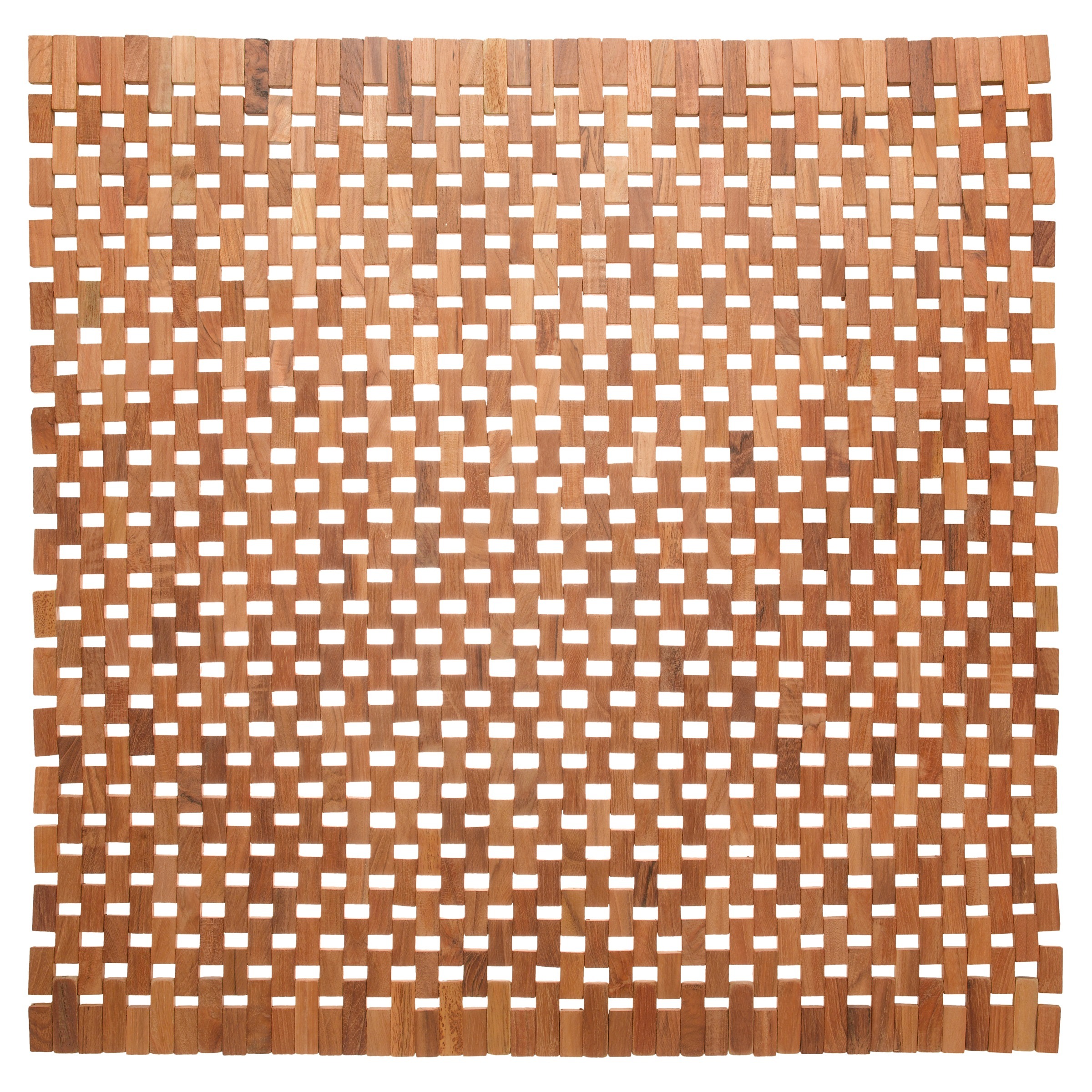 Sealskin badmat woodblock 60x60 teak