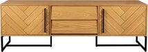 Dutchbone Class Dressoir - Eikenhout - Bruin - 180cm