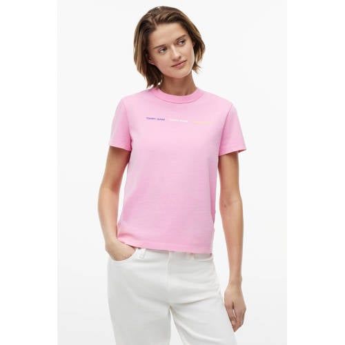 Tommy Jeans T-shirt roze