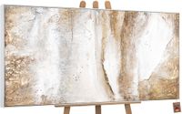 YS-Art Canvas schilderij groot handgeschilderd esthetiek abstract elegant – Luxe wanddecoratie voor woonkamer – Modern schilderij voor slaapkamer en kantoor