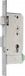 Brondool Brandvluchtslot met Inox voorplaat 294 x 25mm rechthoek/nachtschoot signalering cilindermaat 17mm spanning 24V DIN rechts