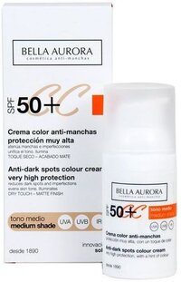 Bella Aurora CC CREAM anti-manchas tono medio SPF50+ 30 ml