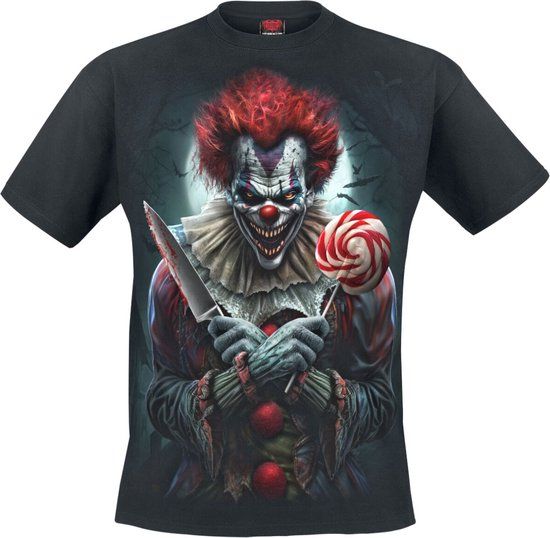 Spiral Trick Or Treat Heren T-shirt - zwart - L