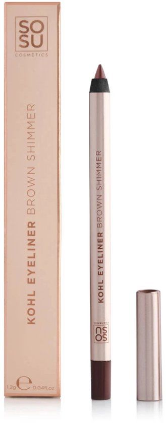 SOSU Cosmetics Sosu Kohl Eyeliner Pencil Brown Shimmer - Vegan