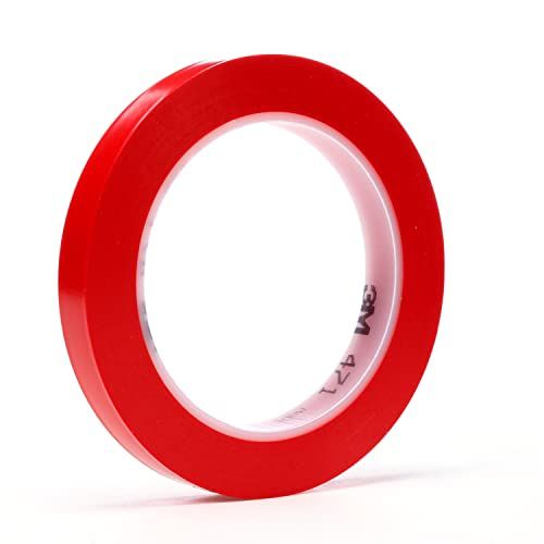 3M 471 - PVC Tape - 19mm x 33m - Red (48 Pack)