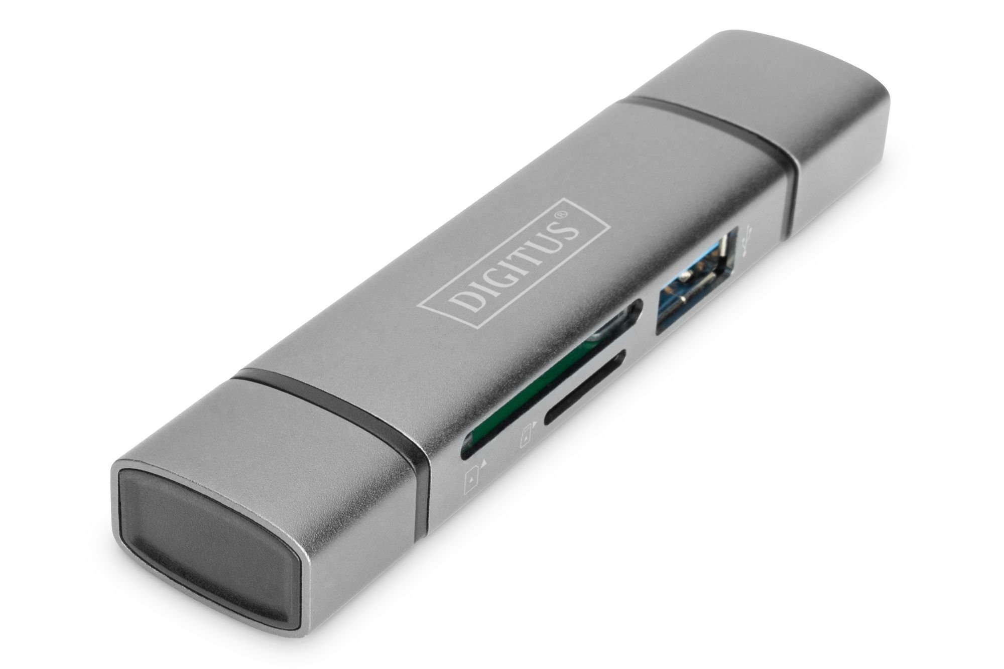 Digitus DA-70886 Geheugenkaartlezer Aluminium