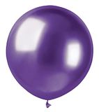 Zak Icecat 25 metallic ballonnen van natuurlijke latex Premium Quality G150 (Ø 48 cm), paars metallic