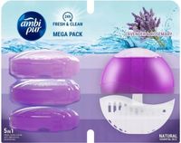 Ambi Pur Toiletblok Lavender & Rosemary Mega Pack 4x55ml