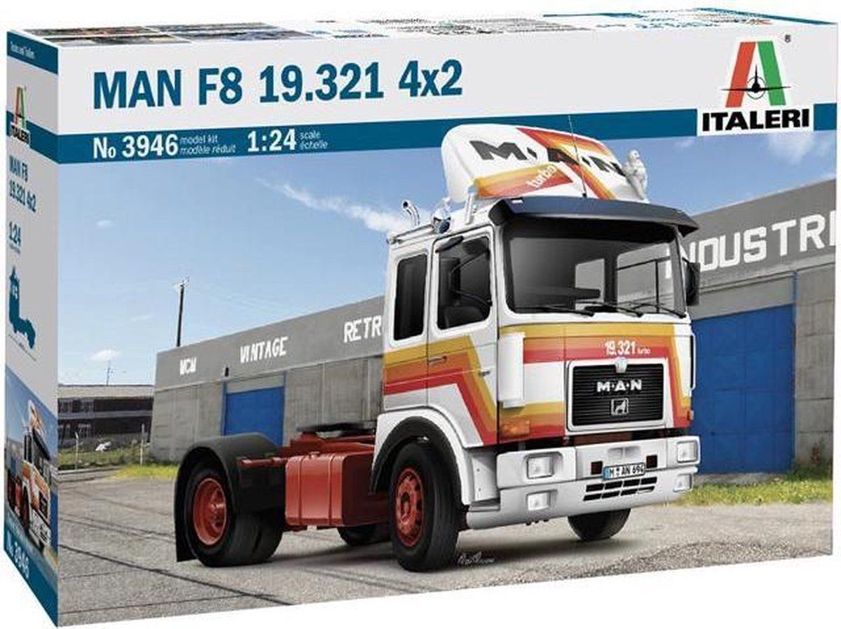 Italeri 3946S 1:24 Man F8 19.321 2-asss Modelbouw - Plastic Bouwpakket