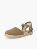 Pisamonas Espadrilles linnen platte zool gesp