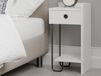 Table de chevet SIRY 1 tiroir blanc droit