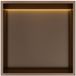 Hotbath &More Inbouwnis - 30 x 30 x 10 cm - met LED-verlichting - Tuscan Bronze