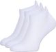 NOMAD® 3 Pack Enkelsokken Maat 35-38 | Bio Katoen Wandelsokken 3-pack Wit | Naadloos | Dames & Heren | Medium demping | Elastische wreef band