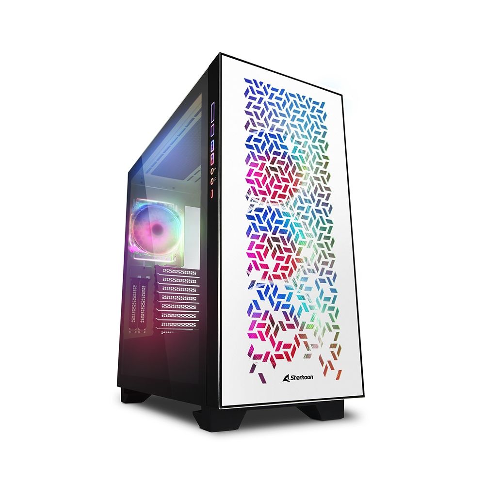 Sharkoon ELITE SHARK CA300H - Computerbehuizing - Tower - Wit