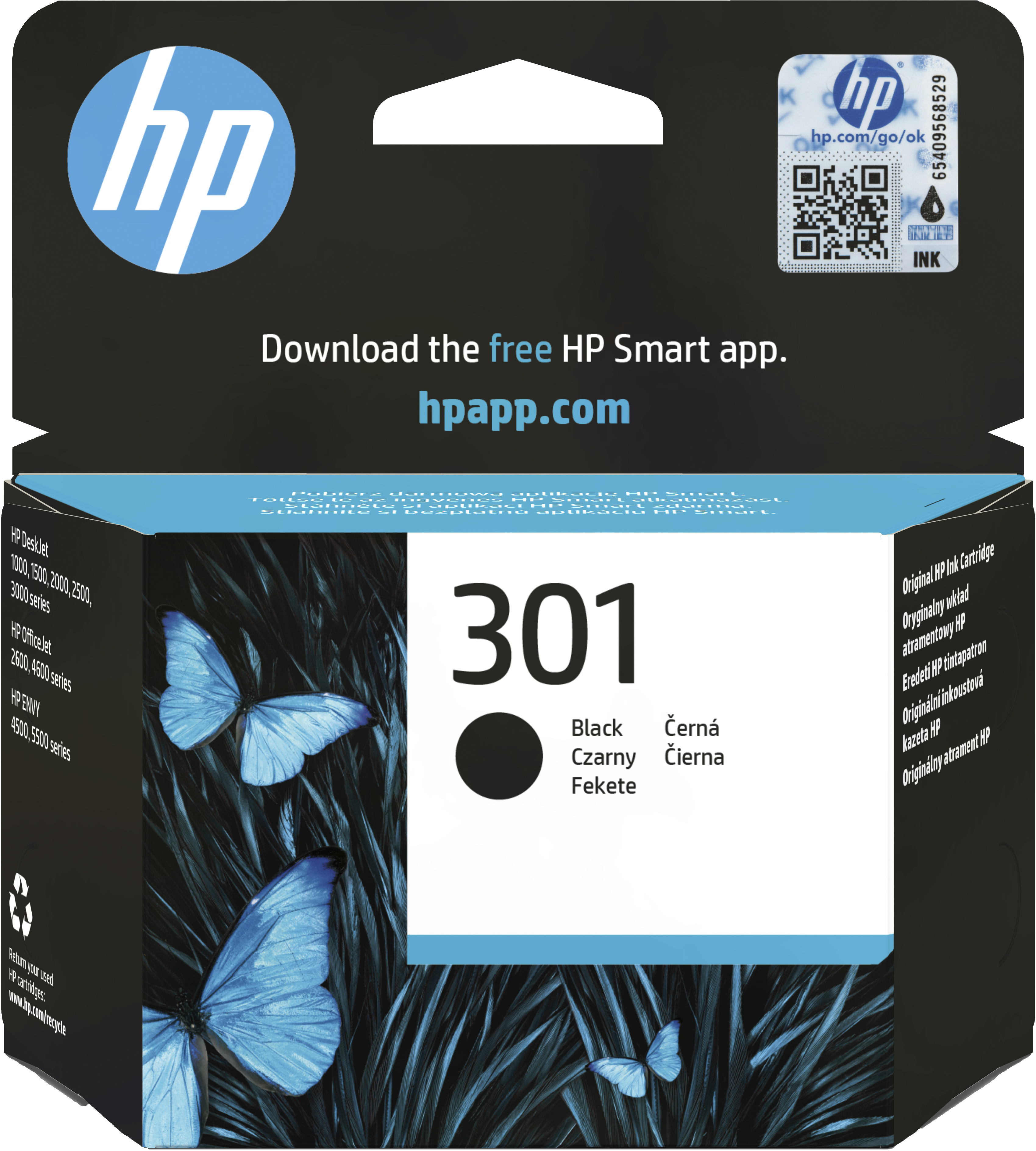 HP 301 originele zwarte inktcartridge