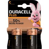 Duracell Lot de 10x C Plus piles 1.5 V - alcaline - LR14 MN1400 - Pack de piles