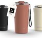 LARS NYSØM Rørelse Thermo Coffee Mug-to-go 500ml - BPA-vrij met Isolatie - Met Draagriem & Tritan Deksel (Brick Red)