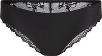 Hunkemöller Dames Lingerie Invisible Brazilian Lace Back - Zwart - Maat S