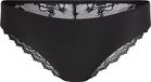 Hunkemöller Dames Lingerie Invisible Brazilian Lace Back - Zwart - Maat S