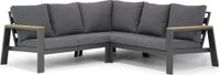 Lifestyle Garden Furniture Lifestyle Marietta hoek loungeset 3-delig grijs-antraciet