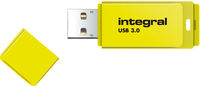 Integral 32GB USB3.0 DRIVE NEON YELLOW UP TO R-100 W-30 MBS INTEGRAL