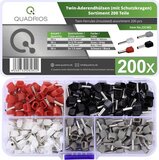 Quadrios 22C483 Assortiment adereindhulzen 0.5 mm² - 1.5 mm² Deels geïsoleerd - 200 stuks