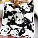 FairyShe Panda Pluche deken Sherpa Fleece Deken