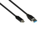 Alcasa 2831-AC005S USB-kabel USB 3.2 Gen 2 (3.1 Gen 2) 0,5 m USB A USB C Zwart