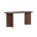 Calicosy Table à manger avec bords arrondis, longueur 180 cm, couleur sable