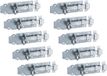 Alberts 823412 Grendel, recht, met platte handgreep und befestigter Schlaufe, blauw verzinkt, plaat 120 x 44 mm, set van 10