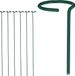 Relaxdays Plantensteun met ring - set van 6 - plantenstok metaal - 80 cm