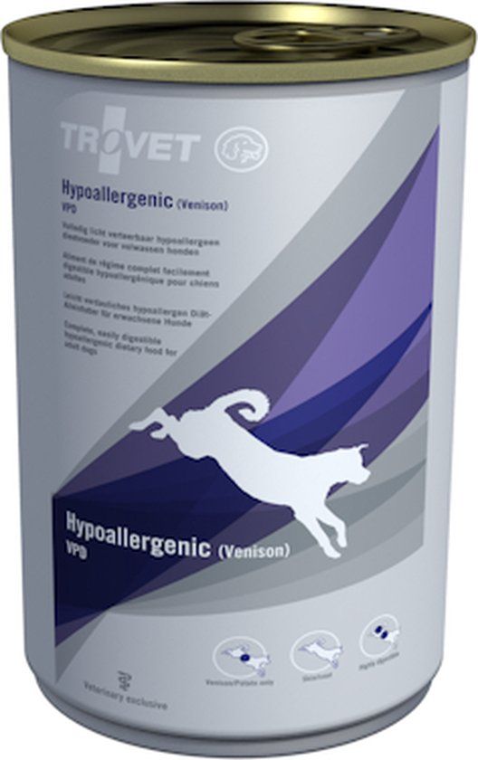 TROVET Hypoallergenic VPD (Venison) Hond - 24 x 400 gr blikken