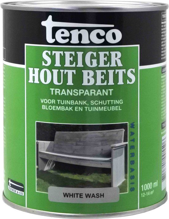 Tenco Steigerhoutbeits White Wash - 1 Liter