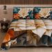 PETTI Artigiani Italiani Bedrukt winterdekbed 170 × 260 cm | Bloemen 05 10