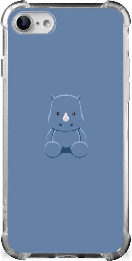B2Ctelecom Siliconen Back Cover iPhone SE 2022/2020 / 8 / 7 - Baby Rhino