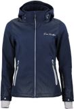 Peak Mountain Dames fleece vest met capuchon en ritssluiting Softshell
