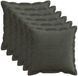 vidaXL Kussensloop 6 st houten antraciet 35 x 35 cm corduroy