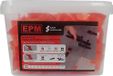 EPM Système de pose de carrelage facile à niveler Clips 200 pièces 1 mm