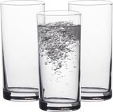LAV Waterglazen Liberty - transparant glas - 3x - 295 ml