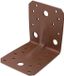 Alberts 822460 DURAVIS® zware hoekverbinder met rib, roestbruin duplex gecoat, afmetingen 105 x 105 x 90 mm, 20er Set
